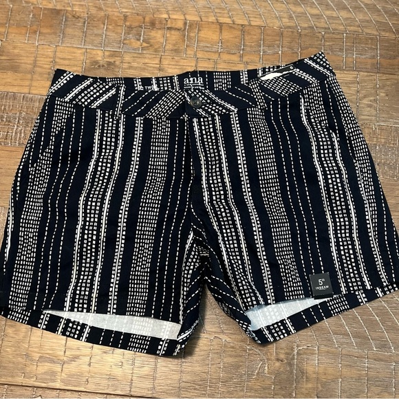 a.n.a Bermuda Shorts with Striped Pattern - Picture 1 of 11